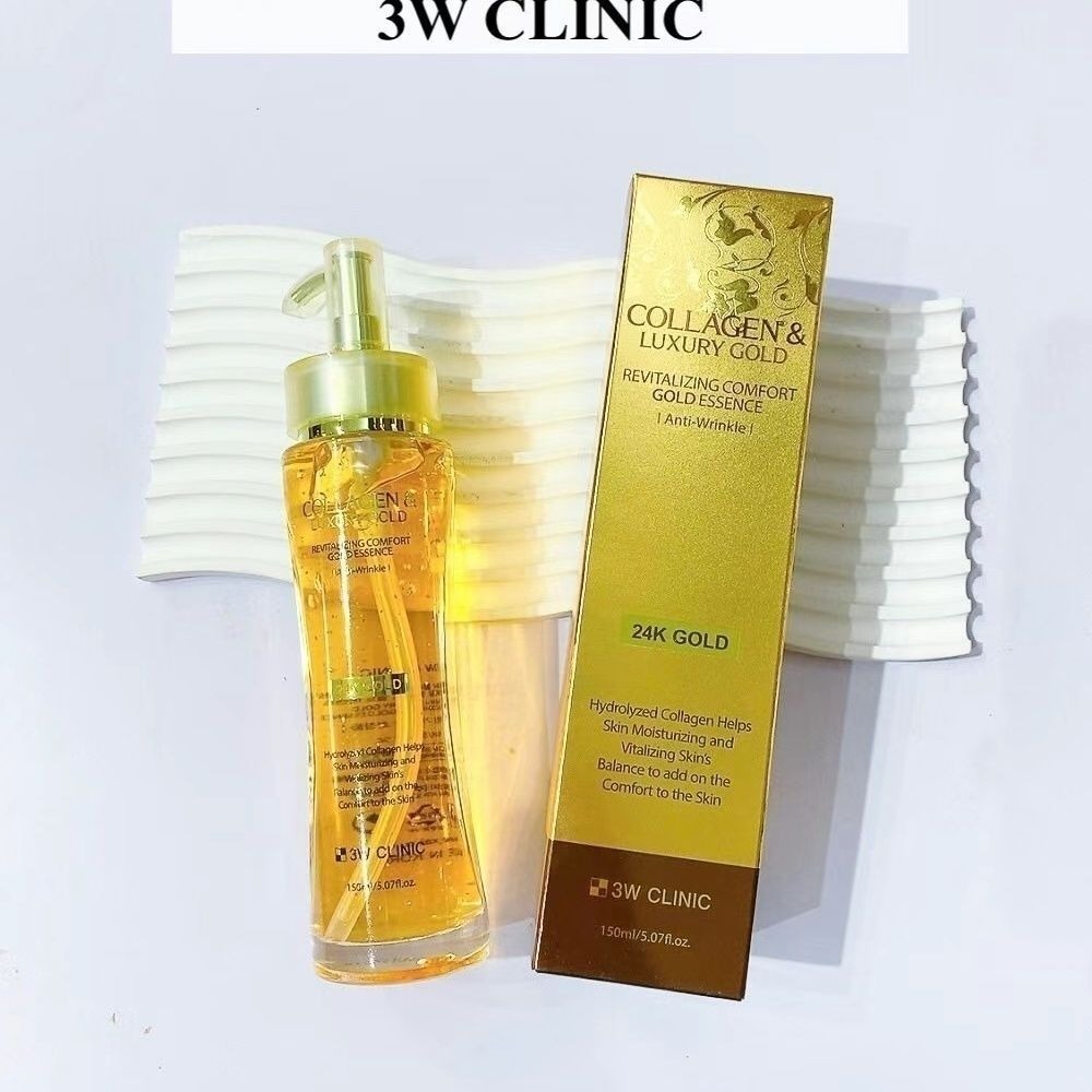 Luxury Skincare Serum - 3WCLINIC Colágeno & Essência de Ouro