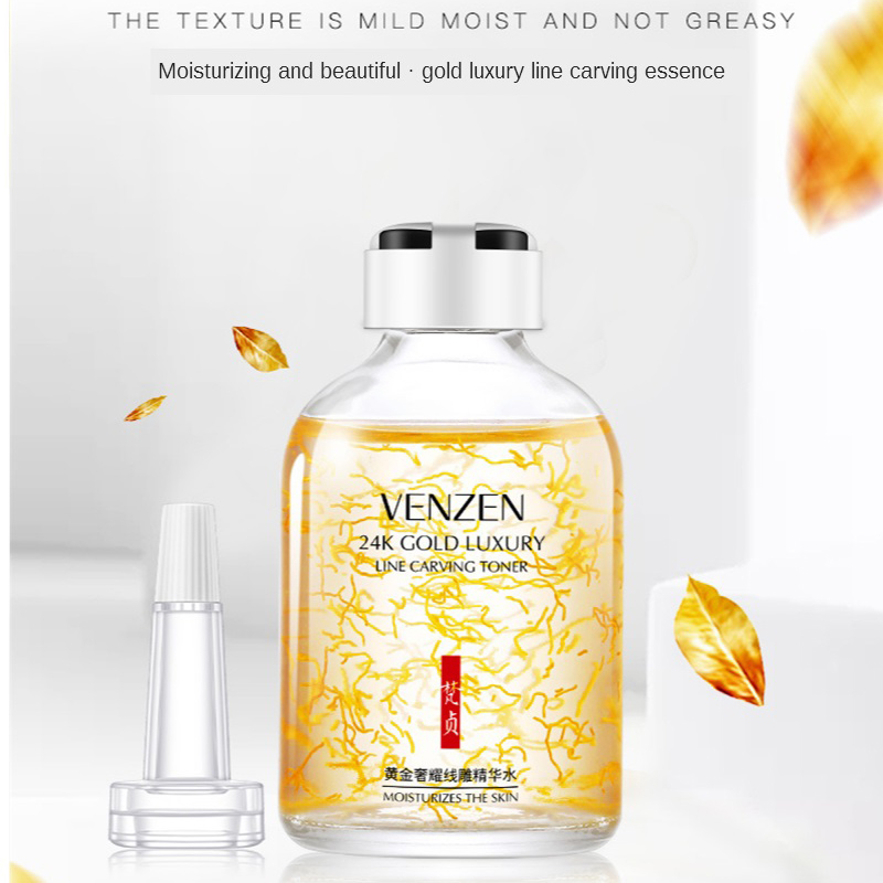 Linha luxuosa ouro 24K Toner d - Luxury Skincare Serum avaliação e preço